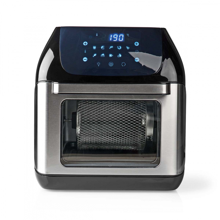 Nedis Hot Air Fryer | 12 l | Timer: 60 min | Antall forhåndinnstilte programmer: 9 | Digitalt | Sort