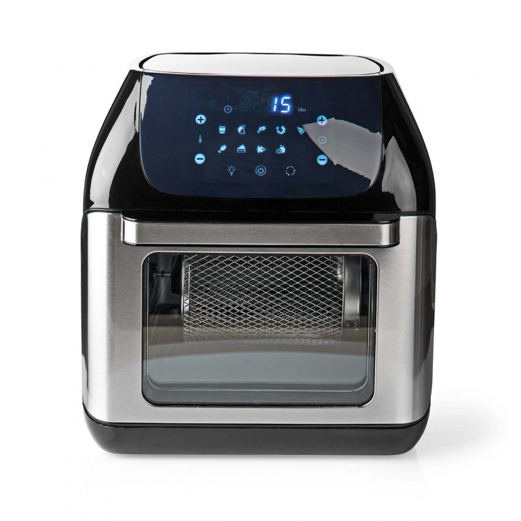 Nedis Hot Air Fryer | 12 l | Timer: 60 min | Antall forhåndinnstilte programmer: 9 | Digitalt | Sort