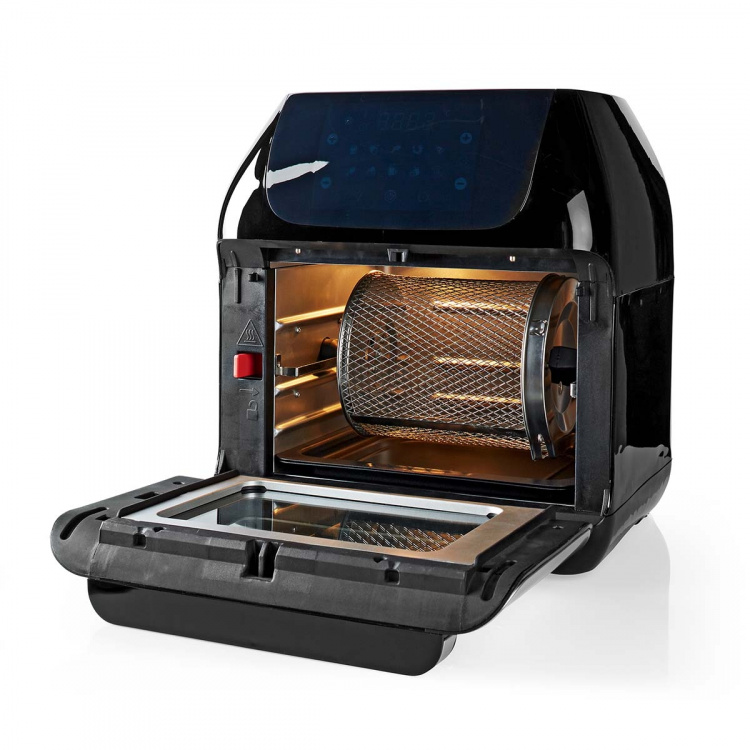 Nedis Hot Air Fryer | 12 l | Timer: 60 min | Antall forhåndinnstilte programmer: 9 | Digitalt | Sort