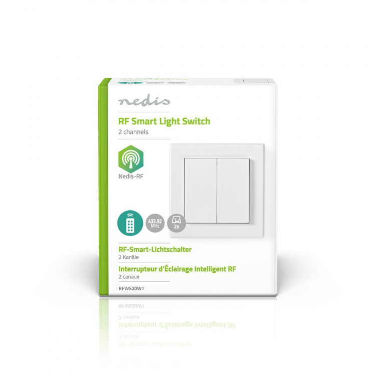 Nedis RF-Kontakt | RF, frequency 433 Mhz | 18 W | Hvit Nedis RF-Kontakt | RF, frequency 433 Mhz | 18 W | Hvit