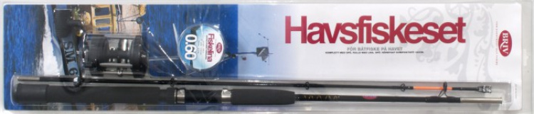 Briv Havfiskesett - Komposittstang, 1/10