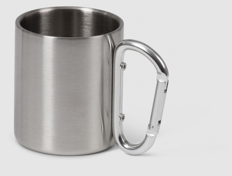 Stålkrus med karabinkrok 220 ml Stålkrus med karabinkrok 220 ml