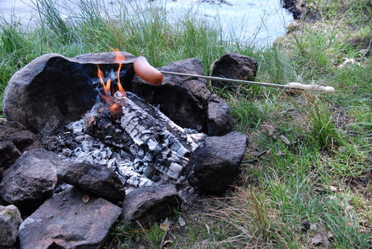 Teleskopisk grillpinne - 80 cm