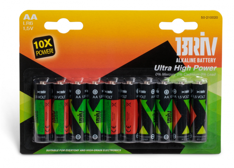 Batteri AA LR6 - 10-pk, 1/6/48