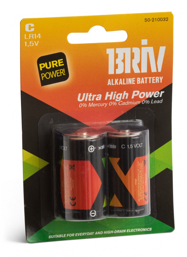 Batteri C LR14 - 2-pk, 1/12/48