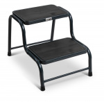 Fotskammel i metall med 2 trinn, 43x62x42 cm