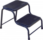 Fotskammel i metall med 2 trinn, 43x62x42 cm