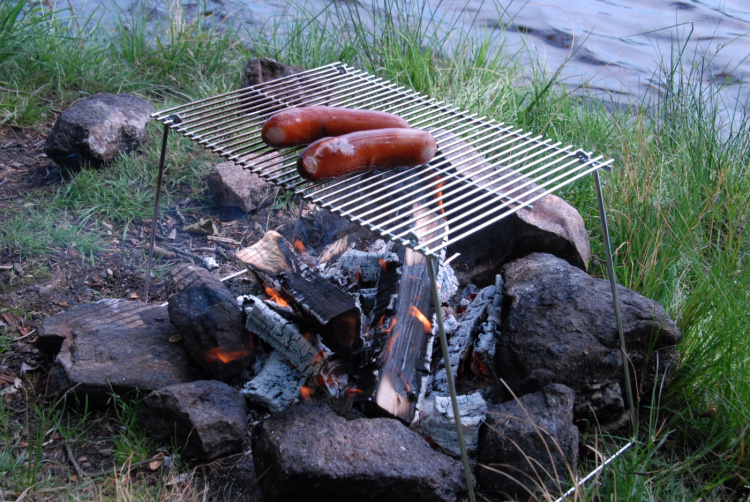 Grillrist i metall 37x25x28 cm, 1/12