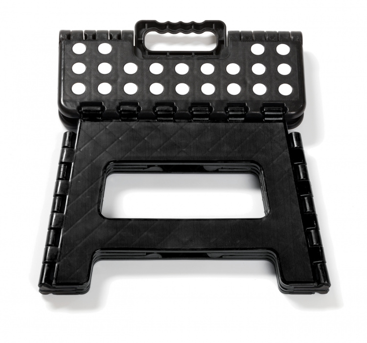 Sammenleggbar krakk, Svart, 29x22x22 cm