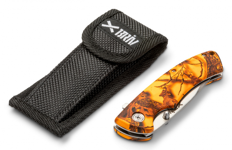 Sammenleggbar jaktkniv Orange Camo 4,5