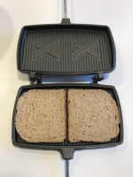 Grilljern Stort støpejern dobbelt