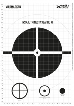 Målskive A3 Innstikk, 5-pk