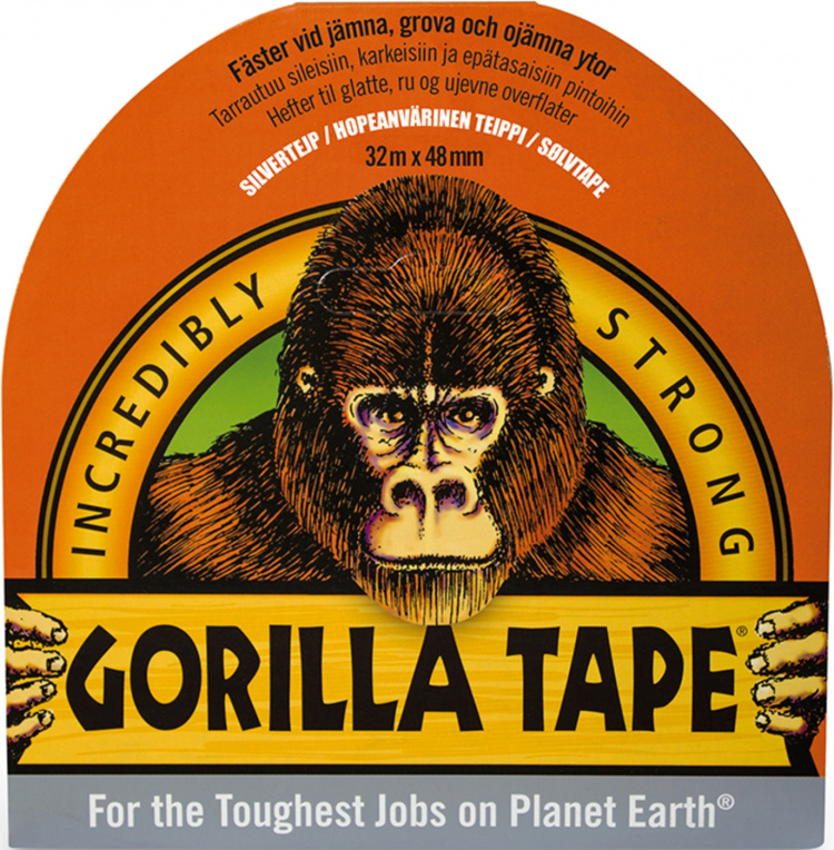 Gorilla Teip sølv 32mx48mm