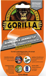 Gorilla Tape Transparent reparasjonsbånd 8,2 x 48 mm, 1/6