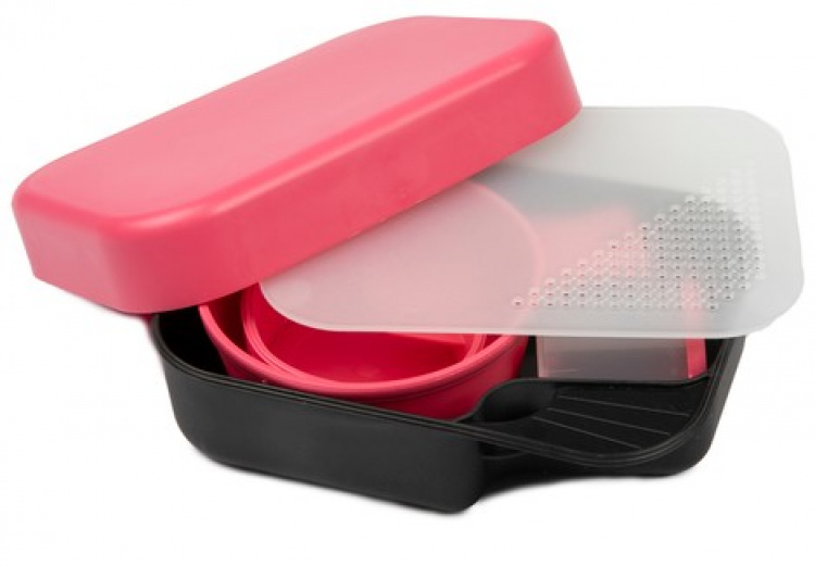 Briv Komplett tallerkeneske Pink