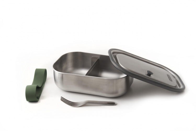 Black+Blum Matboks, Large, Rustfritt stål, 1000 ml, Olive