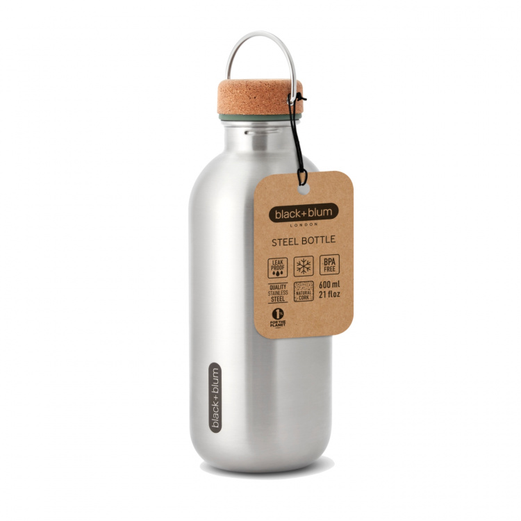Stålflaske B+B Small 600 ml Olive
