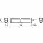 Philips ProjectLine Taklampe 120cm 34W 3400lm IP65