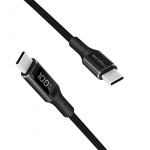LogiLink USB-C - USB-C-kabel med display USB 2.0 PD 3.1 240W 1 m svart LogiLink USB-C - USB-C-kabel med display USB 2.0 PD 3.1 240W 1 m svart
