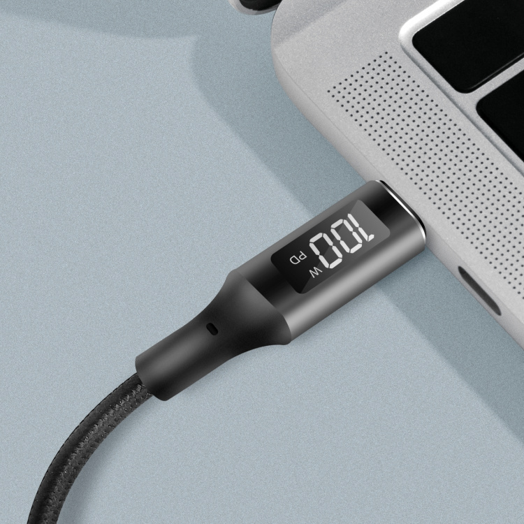 LogiLink USB-C - USB-C-kabel med display USB 2.0 PD 3.1 240W 1 m svart LogiLink USB-C - USB-C-kabel med display USB 2.0 PD 3.1 240W 1 m svart