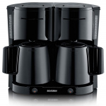 Severin Dobbel termokannebrygger KA9315 1000watt Svart