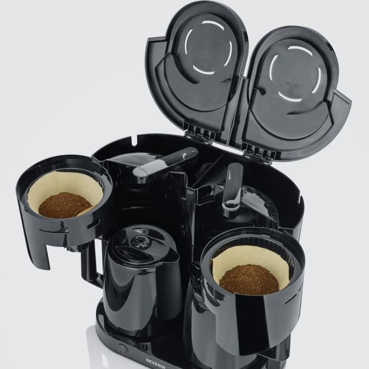 Severin Dobbel termokannebrygger KA9315 1000watt Svart