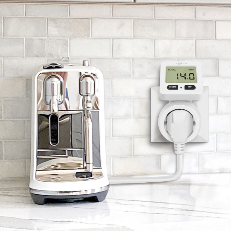 LogiLink Energimåler med kostnadsberegning Roterbart display LogiLink Energimåler med kostnadsberegning Roterbart display