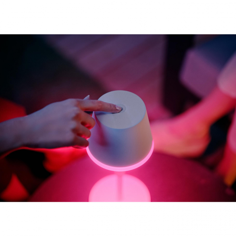 Philips Hue Go bærbar bordlampe hvit/salviegrønn