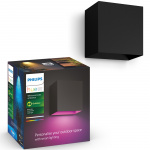 Philips Hue Resonate nedovervendt vegglampe hvit og Colour Ambiance svart Philips Hue Resonate nedovervendt vegglampe hvit og Colour Ambiance svart