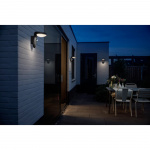 Philips Tyla Vegglampe Solar IR-sensor Ultraeffektiv LED 255lm IP44 Antracitt