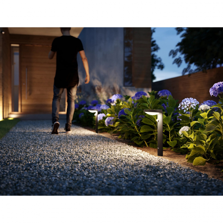 Philips Tyla Solcell IR-sensor Ultraeffektiv LED-lampe 255lm IP44 Antracitt