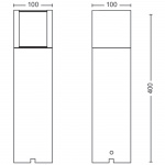 Philips GardenLink Arbour-piedestal varm hvit antracitt