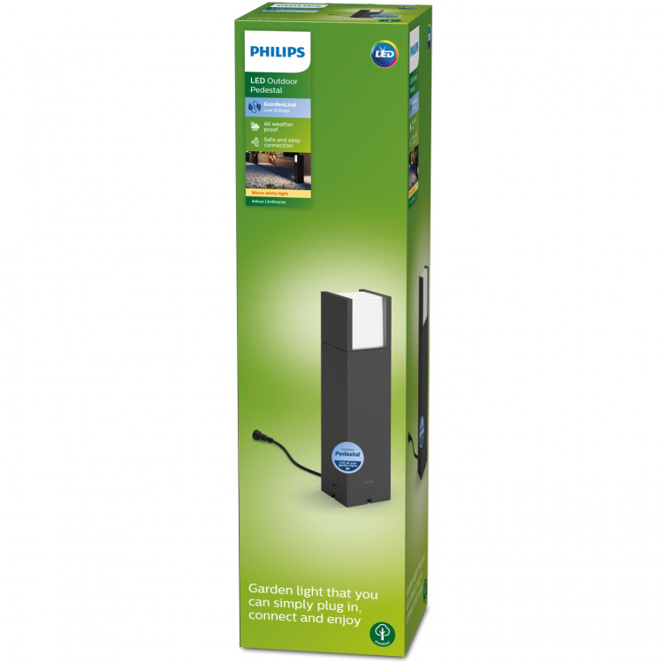 Philips GardenLink Arbour-piedestal varm hvit antracitt