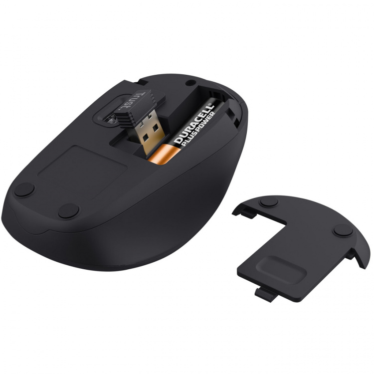 Trust Yvi+ Silent Wireless Mouse Eco-design svart