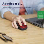 Trust Yvi+ Trådløs mus i øko-design, rød