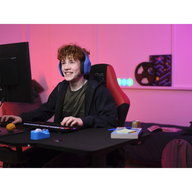 Trust GXT 415B Zirox Gaming Headset Blå