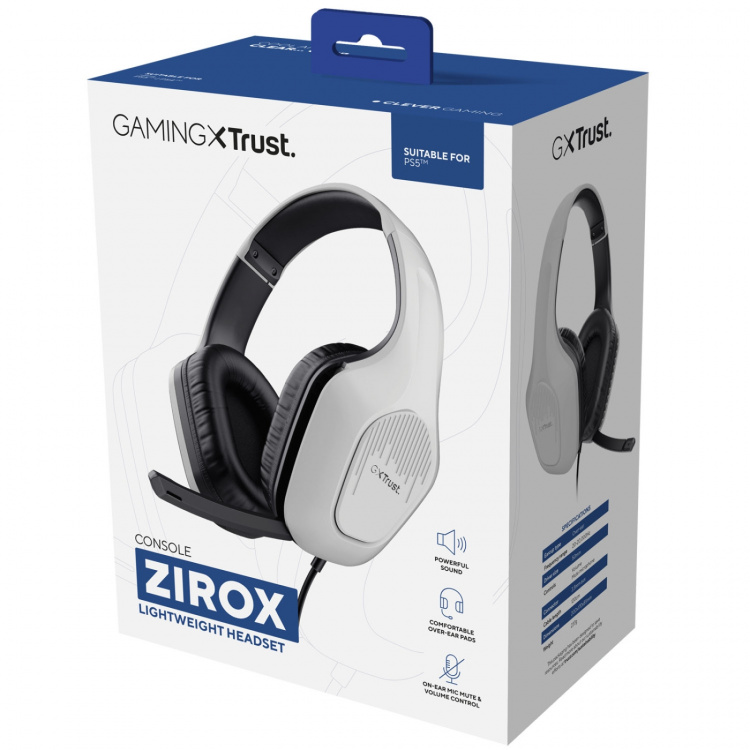 Trust GXT 415PS Zirox spillhodesett PS5