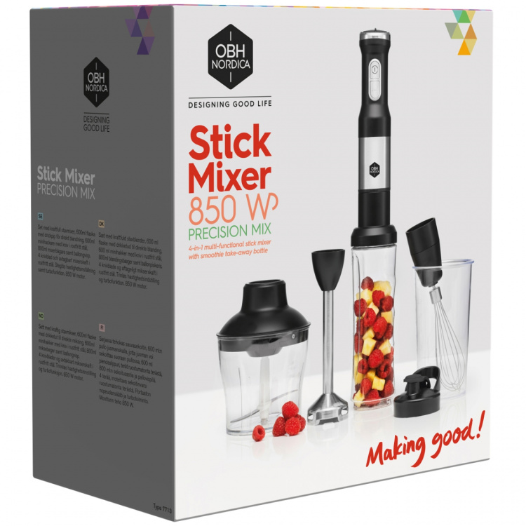 OBH Nordica Stavmikser-sett Precision Mix 850 W 7713