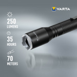 Varta Aluminium Light F20 Pro lommelykt 250 lm