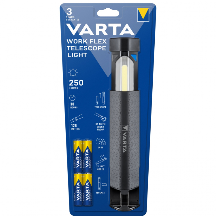 Varta Work Flex Telescope Light Arbeidslys IP54 250 lm