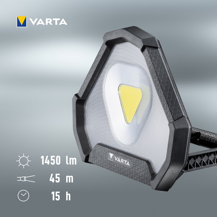 Varta Work Flex Stadium Light Arbeidslys oppladbart IP54 1450 lm Varta Work Flex Stadium Light Arbeidslys oppladbart IP54 1450 lm