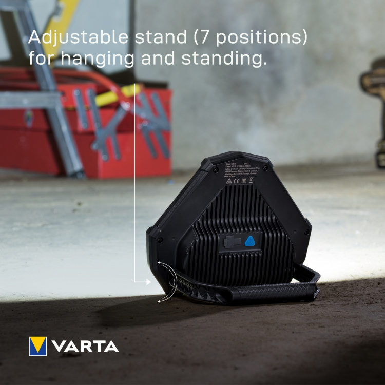 Varta Work Flex Stadium Light Arbeidslys oppladbart IP54 1450 lm Varta Work Flex Stadium Light Arbeidslys oppladbart IP54 1450 lm