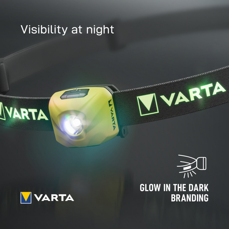 Varta Outdoor Sports Ultralight H30R hodelykt 300 lm gul