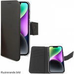 Celly Wally lommebokveske til iPhone 15 Plus svart
