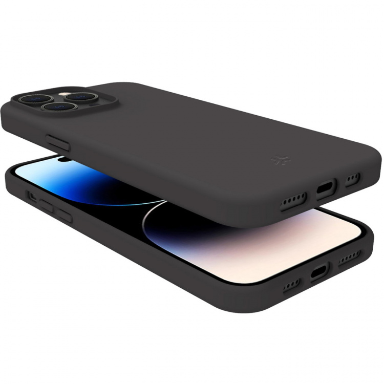 Celly Planet Mykt TPU-deksel GRS 100 % resirkulert TPU iPhone 15 Pro Svart
