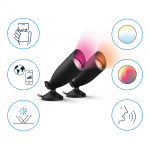 WiZ WiFi Smart LED-spotlight farge + varm-kald hvit 12 V startsett