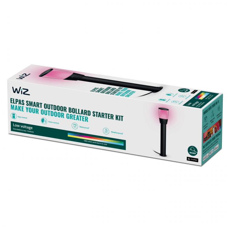 WiZ WiFi Smart Elpas-piedestal farge + varm-kald hvit 12V startpakke