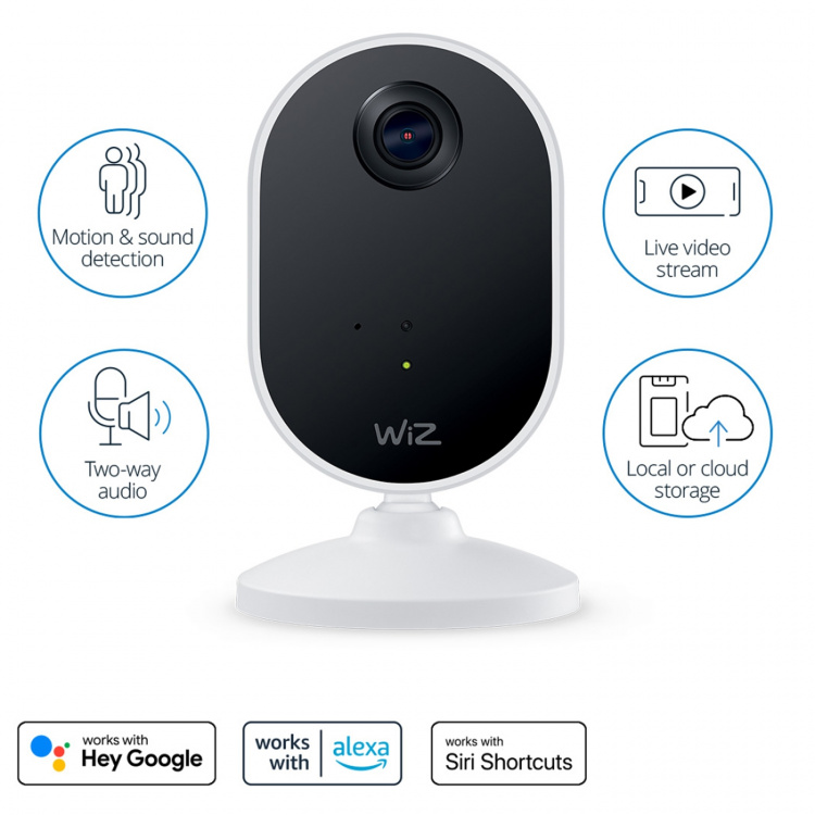 WiZ Innendørs kamera Full HD