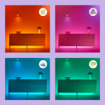 WiZ WiFi Smart LED E27 40W Filament Farge + Varm-kald hvit 470lm