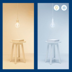 WiZ WiFi Smart LED E27 G95 40W Filament Farge + Varm-kald hvit 470lm WiZ WiFi Smart LED E27 G95 40W Filament Farge + Varm-kald hvit 470lm
